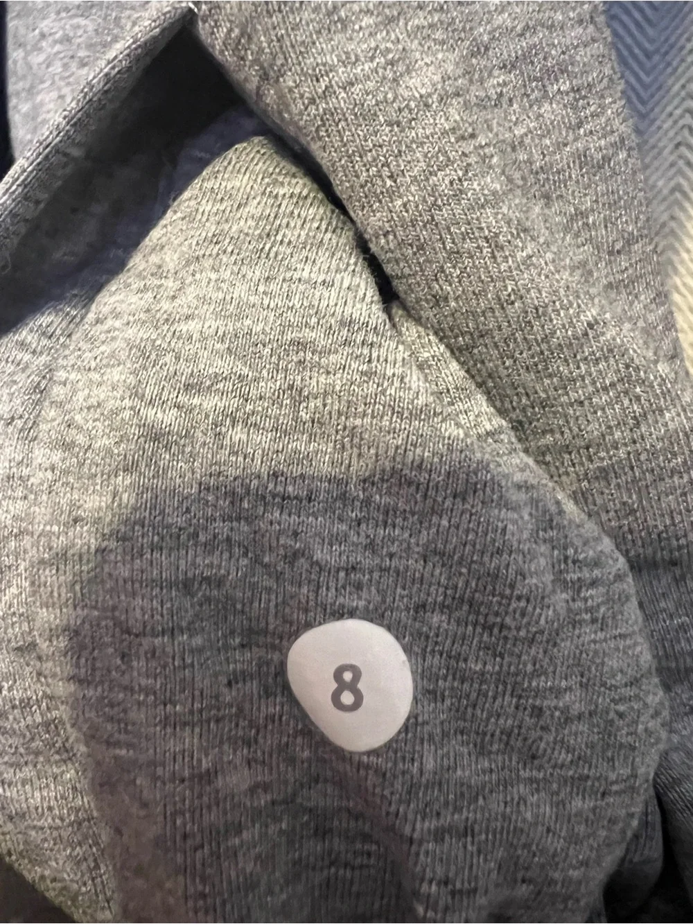 Lululemon Belle Wrap Jacket Heathered Medium Grey French Terry Size 8